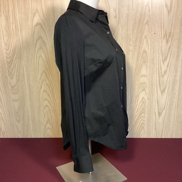 Tommy Hilfiger womens button down black shirt size XS - Picture 4 of 12